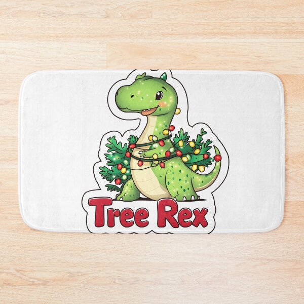 Item preview, Cute Christmas Tree Rex Art designed and sold by CoolMantras.