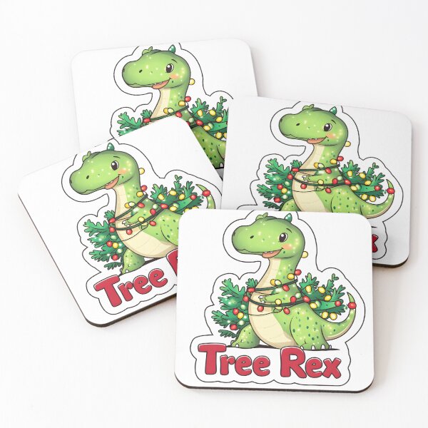 Item preview, Cute Christmas Tree Rex Art designed and sold by CoolMantras.