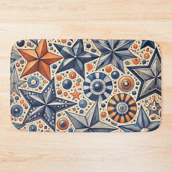 Item preview, star pattern 1 designed and sold by blackwhiteblue.
