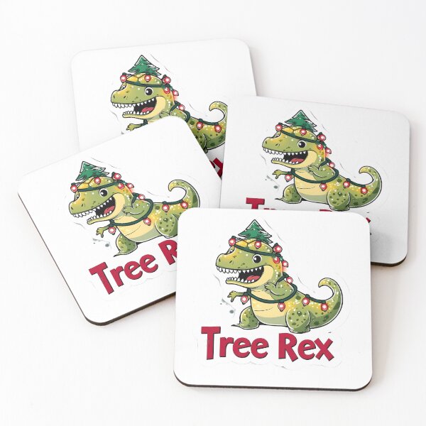 Item preview, Cute Christmas Tree Rex Art designed and sold by CoolMantras.