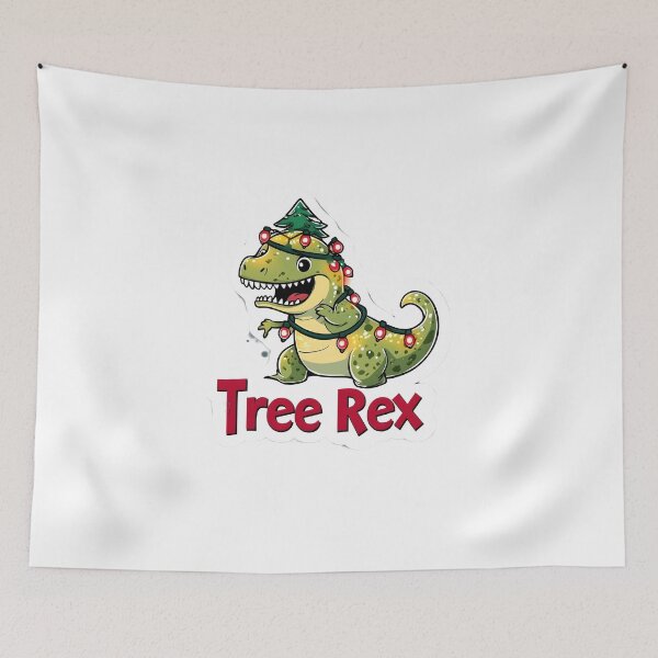 Item preview, Cute Christmas Tree Rex Art designed and sold by CoolMantras.