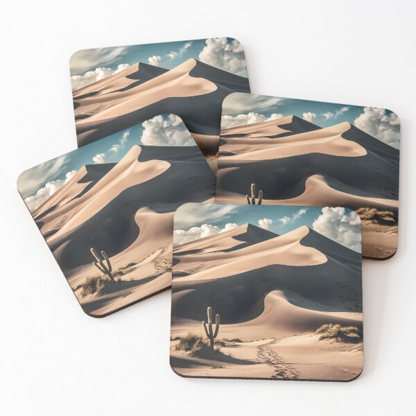 Item preview, sand dunes in desert and cactus designed and sold by AA-designstore.