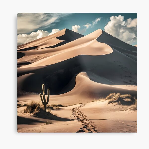 Item preview, sand dunes in desert and cactus designed and sold by AA-designstore.