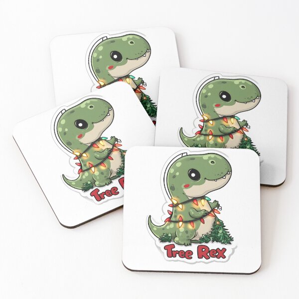 Item preview, Cute Christmas Tree Rex Art designed and sold by CoolMantras.