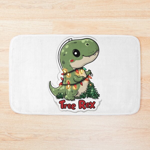 Item preview, Cute Christmas Tree Rex Art designed and sold by CoolMantras.
