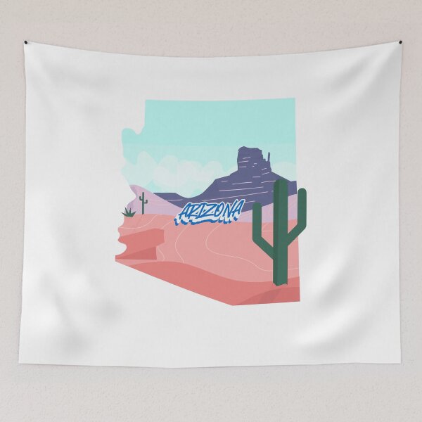 Item preview, Arizona AZ South West Desert landscape cactus rocks sky team designed and sold by tshirtart2024.