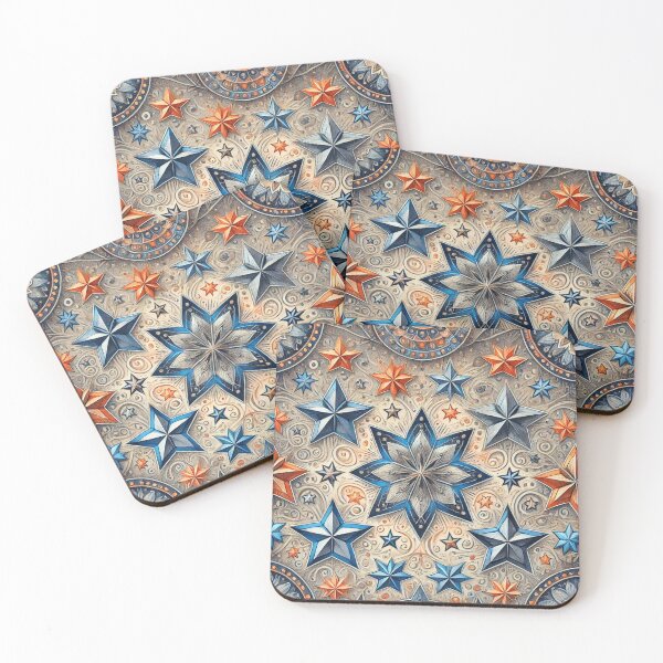 Item preview, star pattern 2 designed and sold by blackwhiteblue.