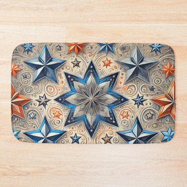 Item preview, star pattern 2 designed and sold by blackwhiteblue.