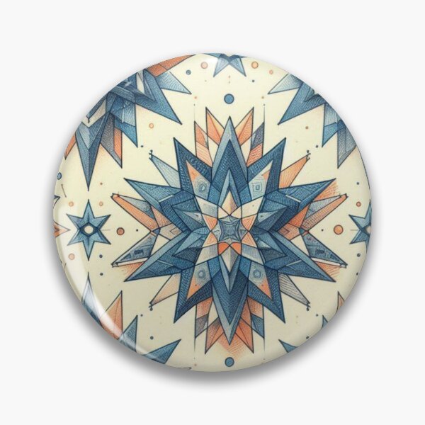 Item preview, star pattern 3 designed and sold by blackwhiteblue.