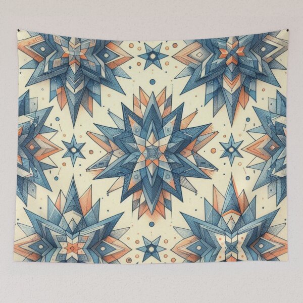 Item preview, star pattern 3 designed and sold by blackwhiteblue.