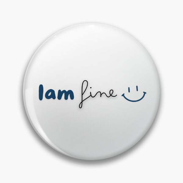 Item preview, I Am Fine | Positive Message Art | Minimalist Typography Design designed and sold by Epic--Art.