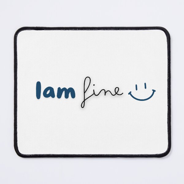 Item preview, I Am Fine | Positive Message Art | Minimalist Typography Design designed and sold by Epic--Art.