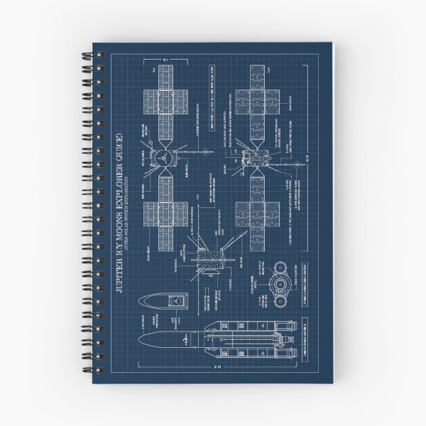 Item preview, Jupiter Icy Moons Explorer (JUICE Mission) (Navy Blueprint) designed and sold by BGALAXY.