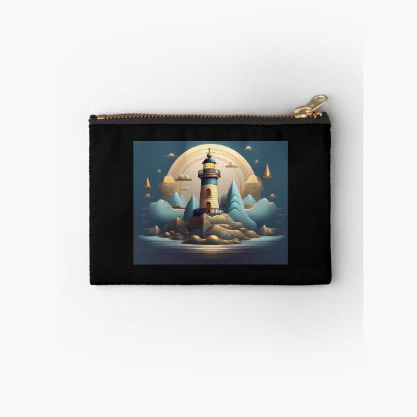 Item preview, Lighthouse at the end of the world. Unique, artistic naive design. designed and sold by AtelierDigital.