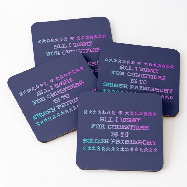 Item preview, All I want for christmas is to SMASH PATRIARCHY (mermaid) designed and sold by Kendresson.