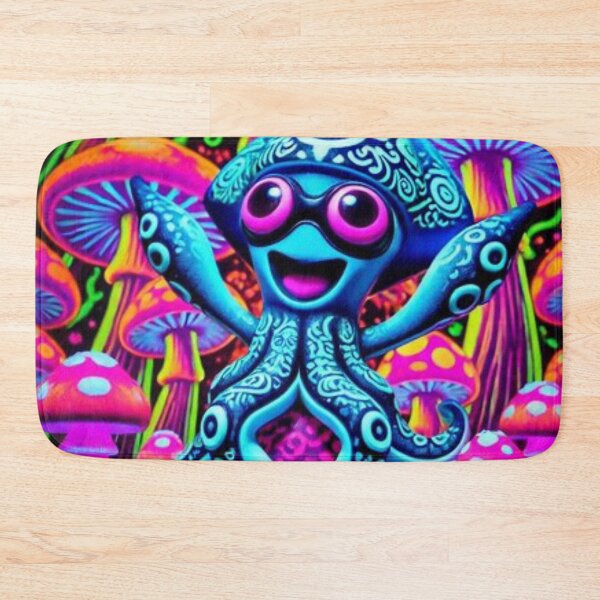 Artikelvorschau, Psychedelischer Tintenfisch, Neon-Schwarzlicht entworfen und verkauft von Shs-Kenya.