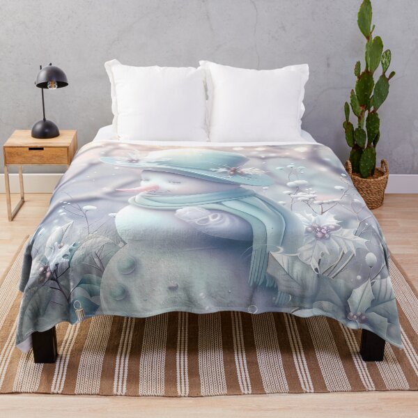 Item preview, Winter landscape.Snowman in the winter forest.Pastel colors. designed and sold by MagelliShop.