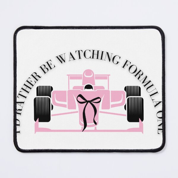 Item preview, Girly Pink Bow "I'd rather be watching Formula One" Merch designed and sold by MAISONDEPODIUM.
