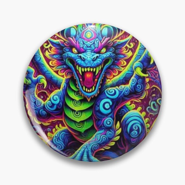 Artikelvorschau, Dragon King Psychedelics, Neon-Schwarzlicht entworfen und verkauft von Shs-Kenya.