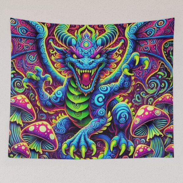 Item preview, Dragon King Psychedelics, Neon Blacklight  designed and sold by Shs-Kenya.