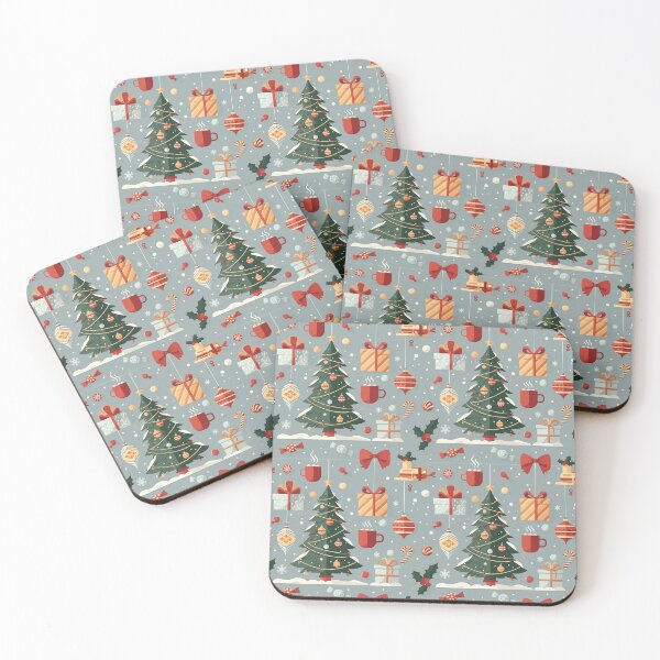 Item preview, Christmas Tree and Holiday Ornaments Print designed and sold by TaruHonu.