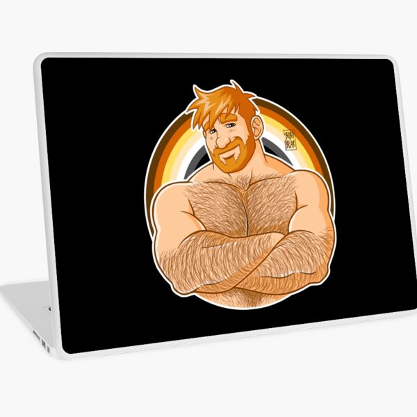 ADAM LIKES CROSSING ARMS - BEAR PRIDE - GINGER EDITION Laptop Skin
