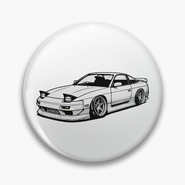 Item preview, Nissan 240sx Line Drawing designed and sold by Slammed Sketches.