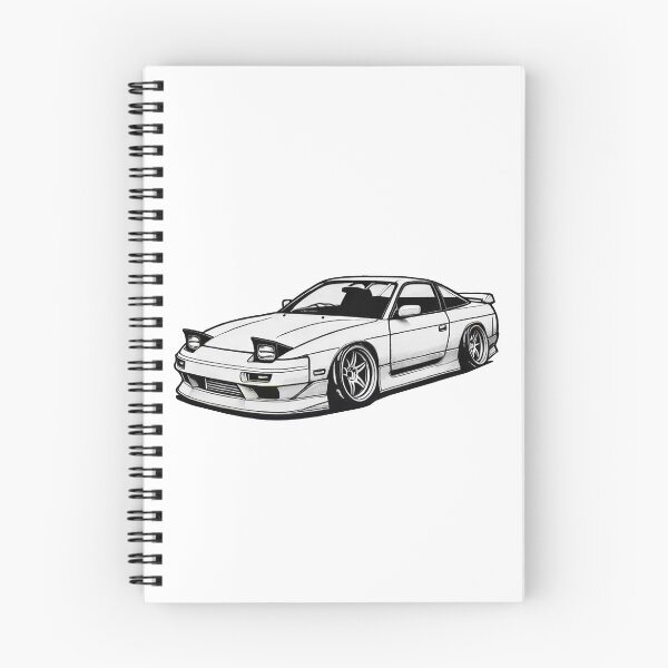 Item preview, Nissan 240sx Line Drawing designed and sold by Slammed Sketches.