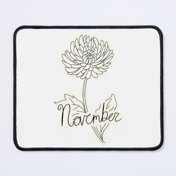 Item preview, November Birth Flower Line Art designed and sold by Samvanana.