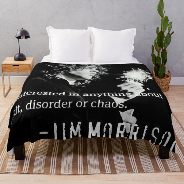 Item preview, I'm Interested In Anything About Revolt, Disorder Or Chaos. - Jim Morrison Quote Black And White | The Doors | TheAmericanPoet designed and sold by TheAmericanPoet.