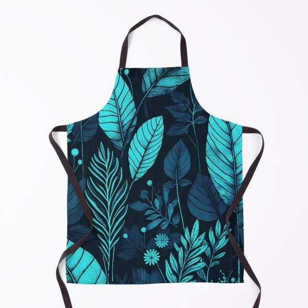 Item preview, Blue navy Leaves, Autun, berries,repeating pattern, Christmas, winter, winter holidays, pine trees, forest, mountain designed and sold by Collagedream.