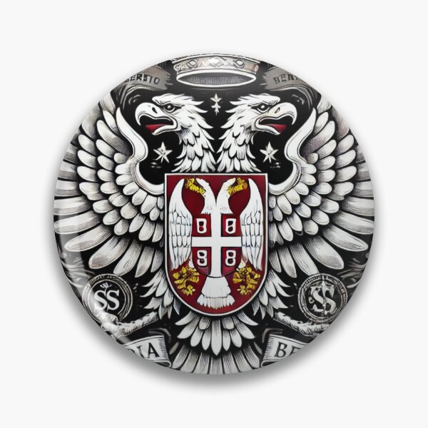 Item preview, Serbian Coat of Arms - Majestic Modern Design designed and sold by DreamLabStudio.