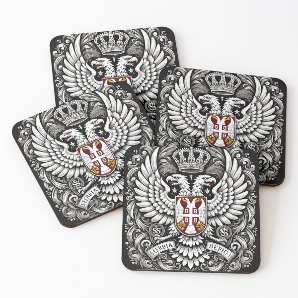 Item preview, Serbian Coat of Arms - Majestic Modern Design designed and sold by DreamLabStudio.