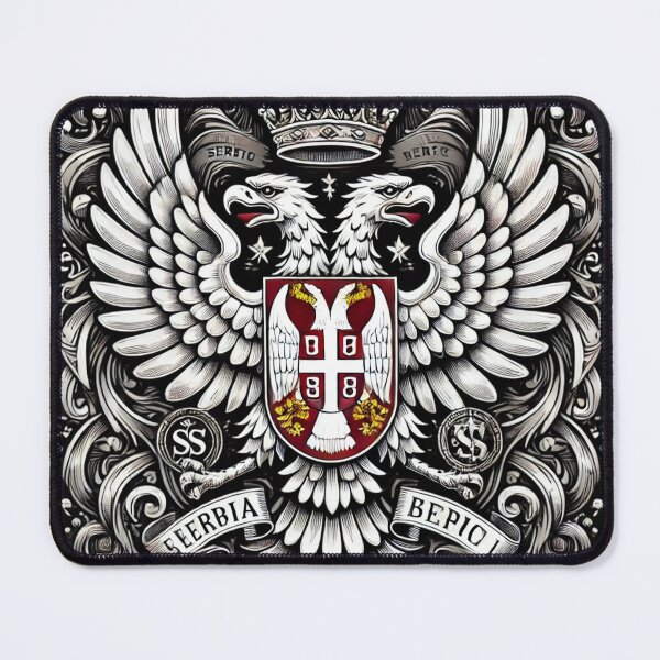 Item preview, Serbian Coat of Arms - Majestic Modern Design designed and sold by DreamLabStudio.