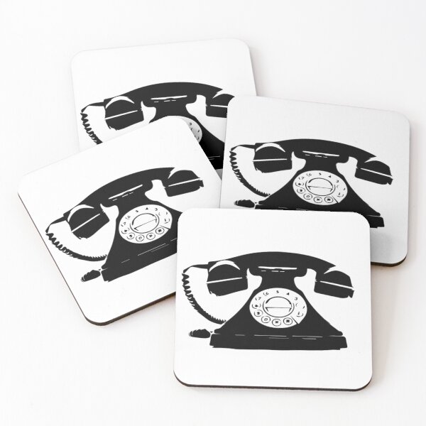 Artikelvorschau, Wählscheibentelefon, Einfache, Abbildung entworfen und verkauft von Over & Out Designs .