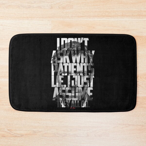 Item preview, Black and White Dr. House Mosaic Poster designed and sold by Enea Kelo.