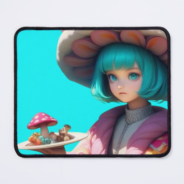 Item preview, The Girl with the Mushrooms designed and sold by Farbenmieze.