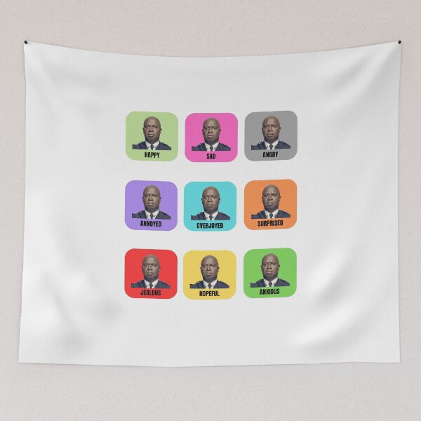 Item preview, The many faces of Captain Raymond Holt designed and sold by SuperNeato.