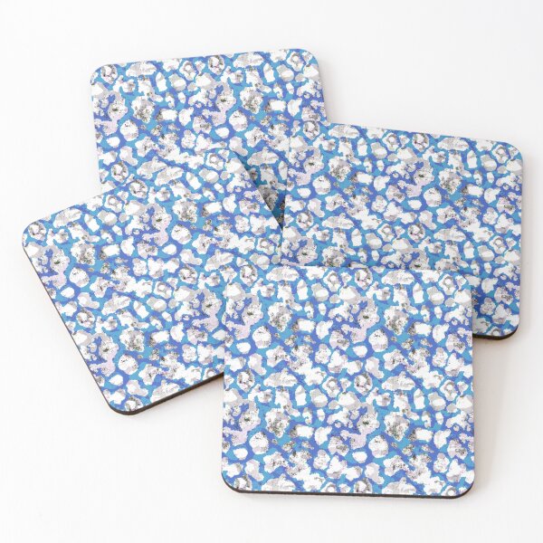 Item preview, animalier camouflage blue white designed and sold by Alessandro Remo Mazzoni Remotextiles.
