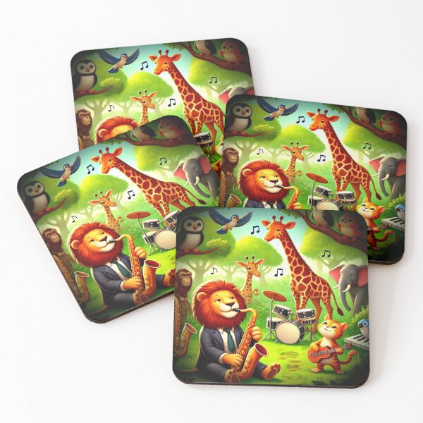 Item preview, cute animals jazz music loving designed and sold by Dogandesighn.