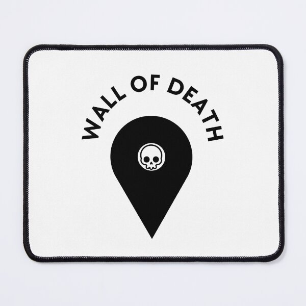 Item preview, Wall Of Death You Are Here Skull Map Pin (Black) designed and sold by DropDeadDsgns.