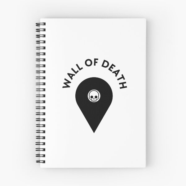 Item preview, Wall Of Death You Are Here Skull Map Pin (Black) designed and sold by DropDeadDsgns.