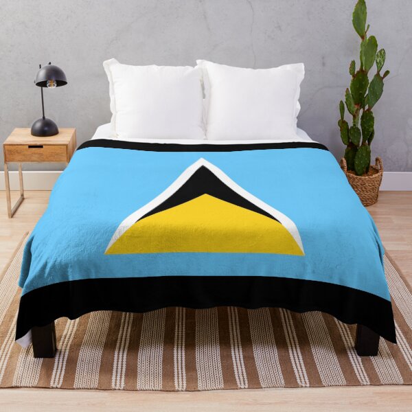 Item preview, Flag of Saint Lucia designed and sold by TinaJostDesigns.