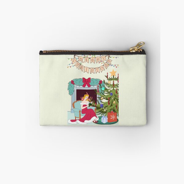 Item preview, vintage christmas cartoon girl reading designed and sold by miss madison creates.
