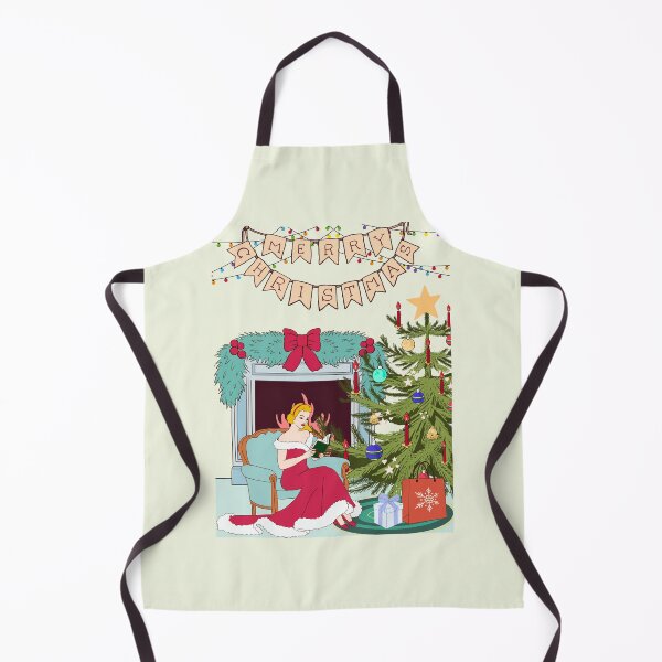 Item preview, vintage christmas cartoon girl reading designed and sold by miss madison creates.