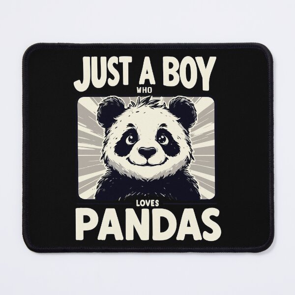 Item preview, Just A Boy Who Loves Pandas designed and sold by TomFrontierArt.