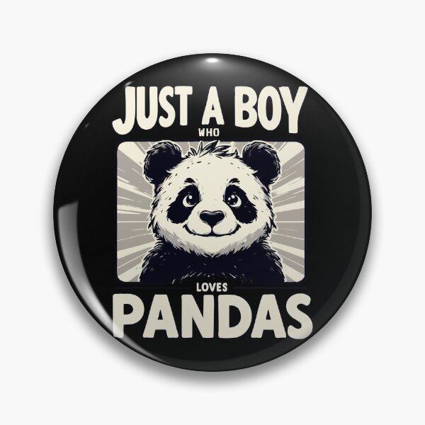 Item preview, Just A Boy Who Loves Pandas designed and sold by TomFrontierArt.