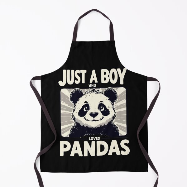 Item preview, Just A Boy Who Loves Pandas designed and sold by TomFrontierArt.