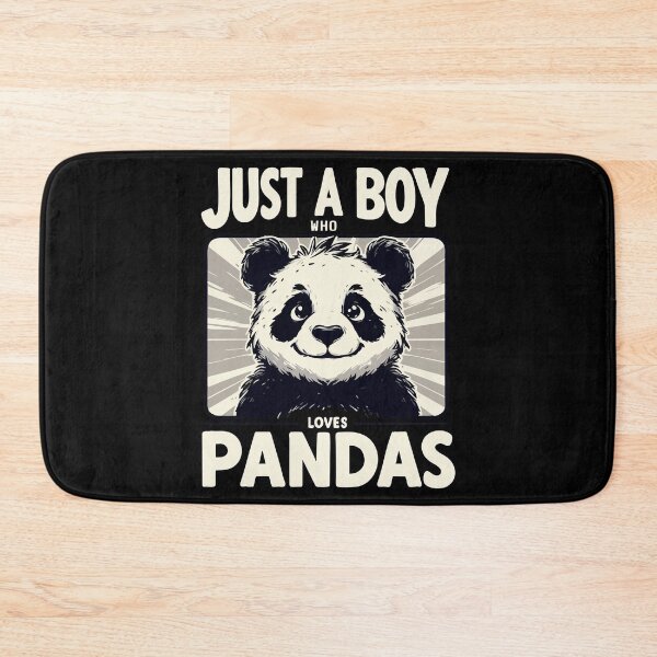 Item preview, Just A Boy Who Loves Pandas designed and sold by TomFrontierArt.