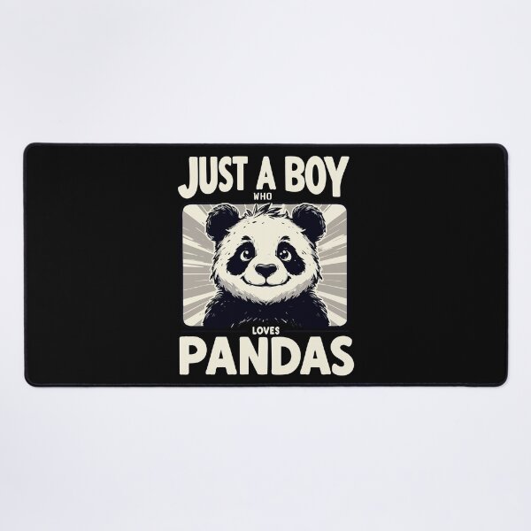 Item preview, Just A Boy Who Loves Pandas designed and sold by TomFrontierArt.